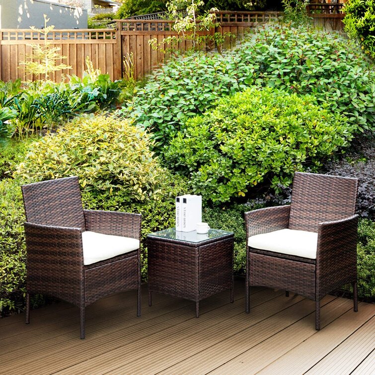 Wayfair rattan 2024 patio set